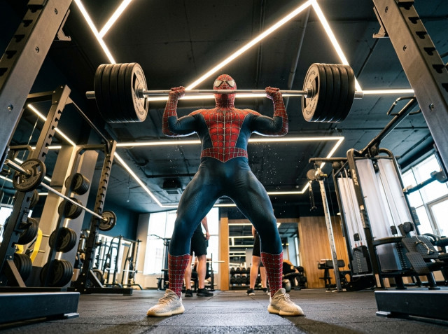 Новый день Человек-паук устроил разгром на тренажёрах в BOOMFIT Краснодар